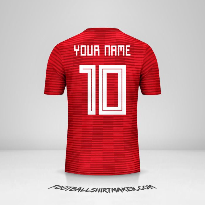Iran 2018 II shirt number 10 your name