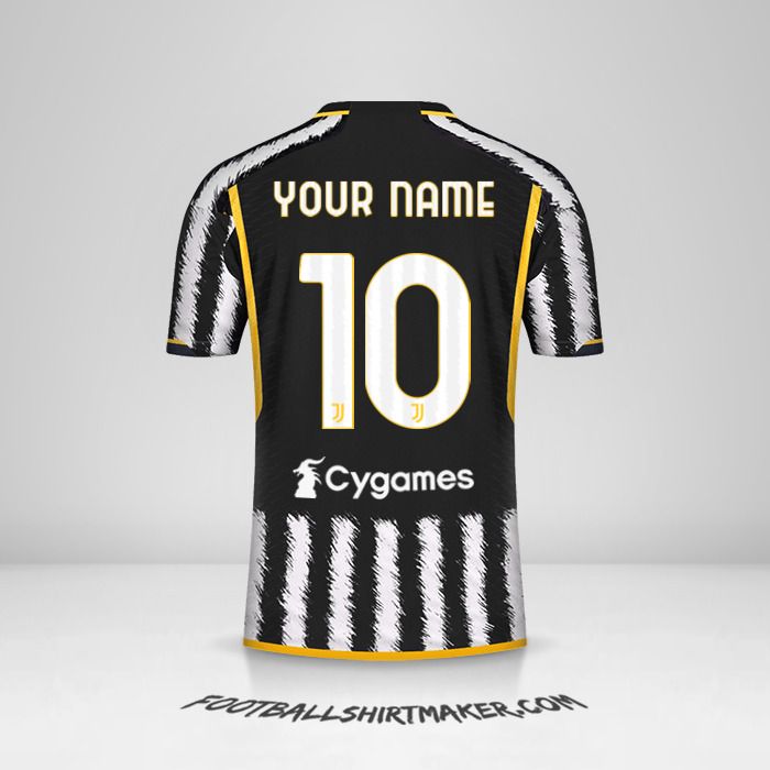 Juventus FC 2023/2024 shirt number 10 your name
