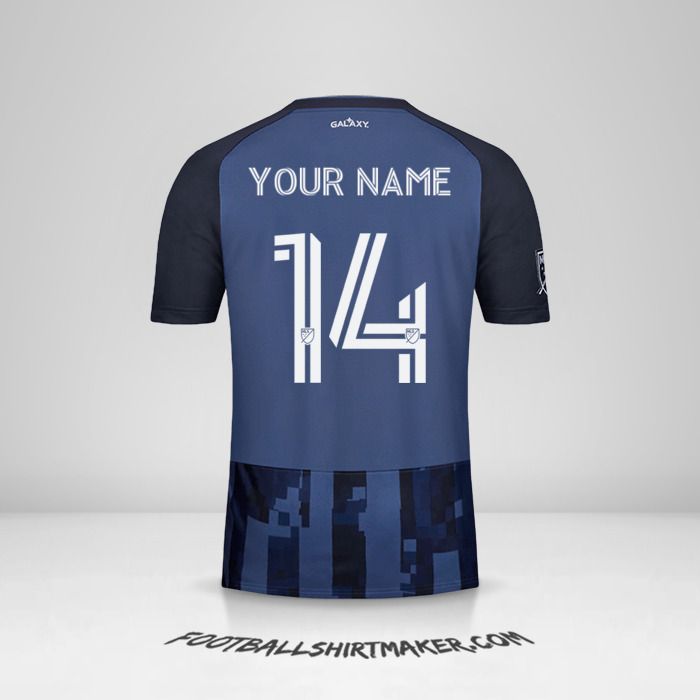 LA Galaxy 2020 II shirt number 14 your name