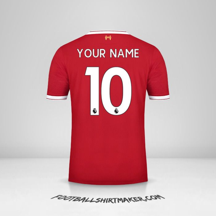 Liverpool FC 2017/18 shirt number 10 your name