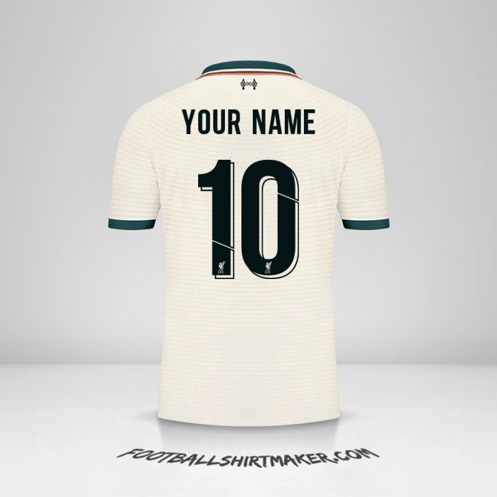 Liverpool FC 2021/2022 Cup II shirt number 10 your name