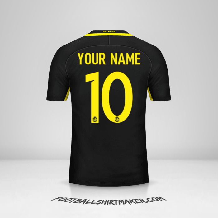 Malaysia 2016/17 shirt number 10 your name