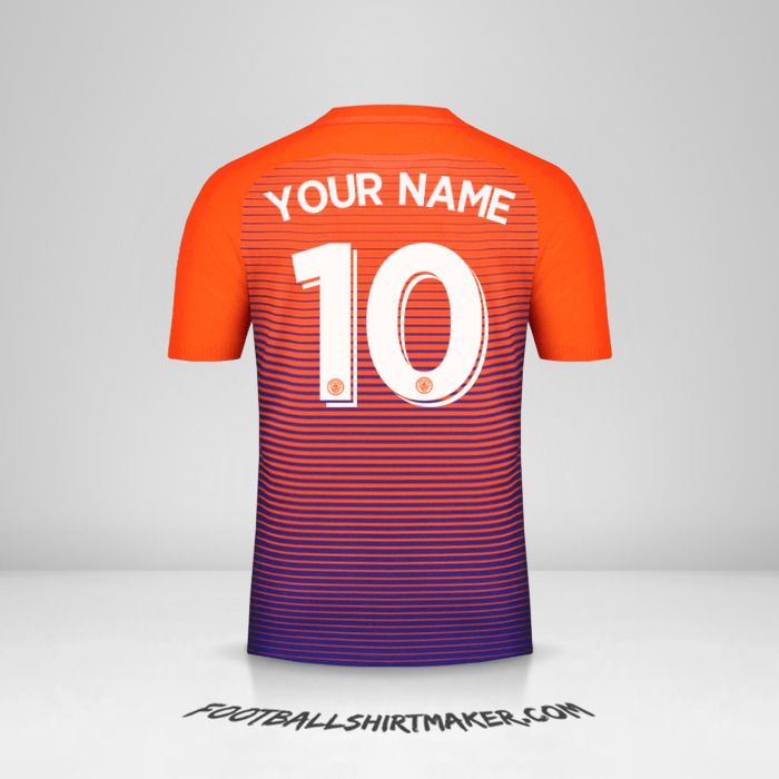Manchester City 2016/17 Cup III shirt number 10 your name