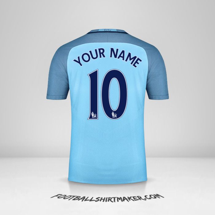 Manchester City 2016/17 shirt number 10 your name