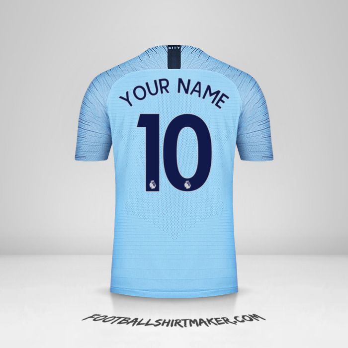 Manchester City 2018/19 shirt number 10 your name