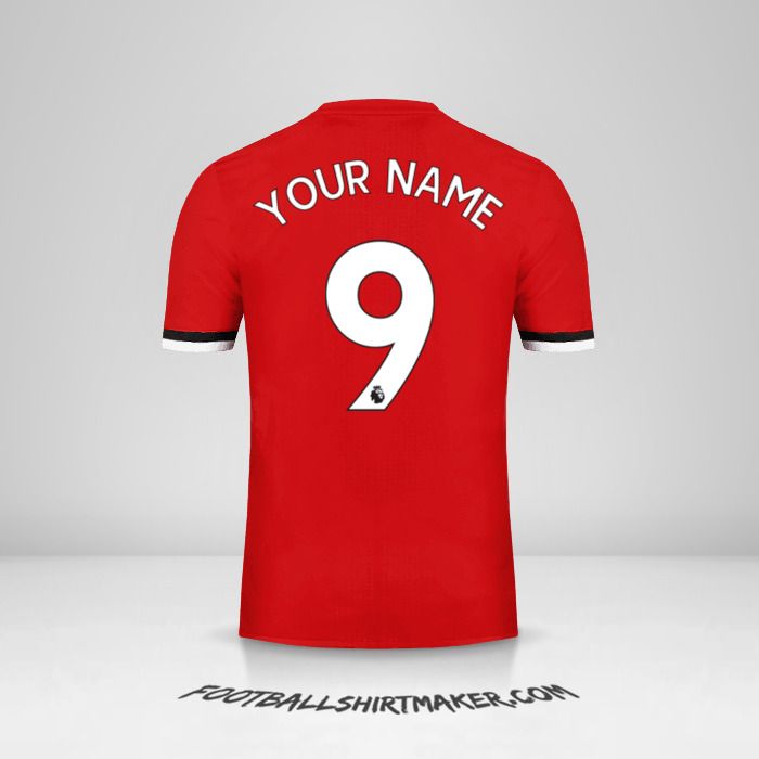 Manchester United 2017/18 shirt number 9 your name