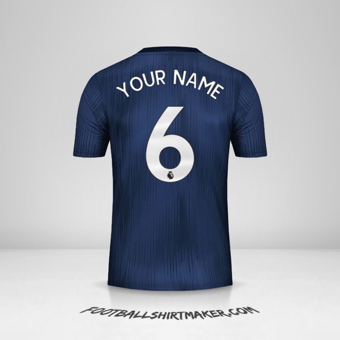 Manchester United 2018/19 III shirt number 6 your name