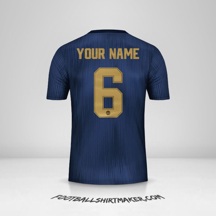 Manchester United 2018/19 Cup III shirt number 6 your name