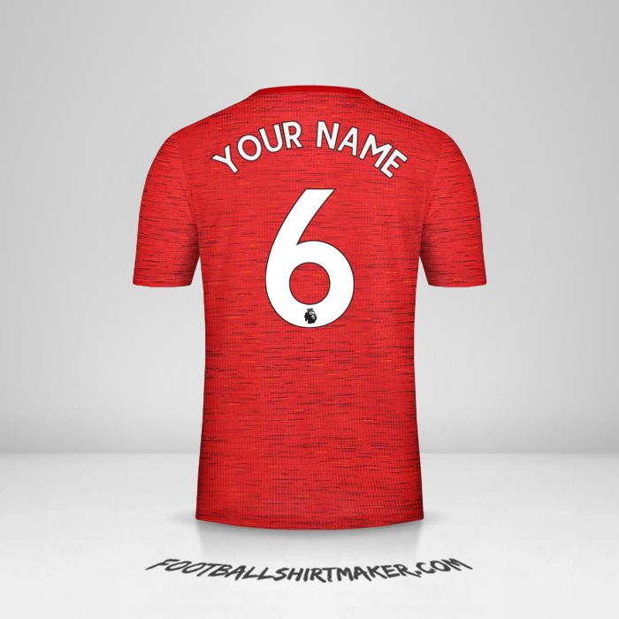 Manchester United 2020/21 shirt number 6 your name