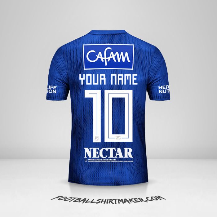 Millonarios FC 2019 shirt number 10 your name