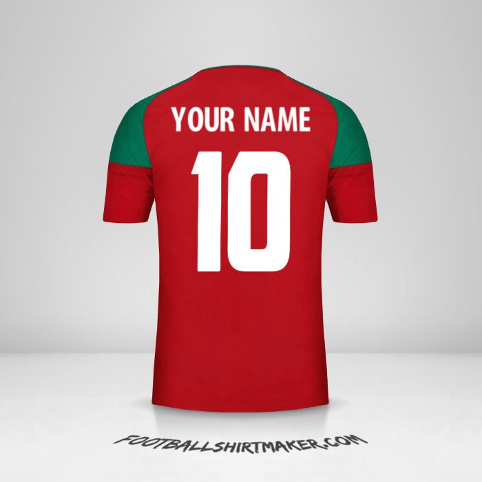 Morocco 2017 shirt number 10 your name