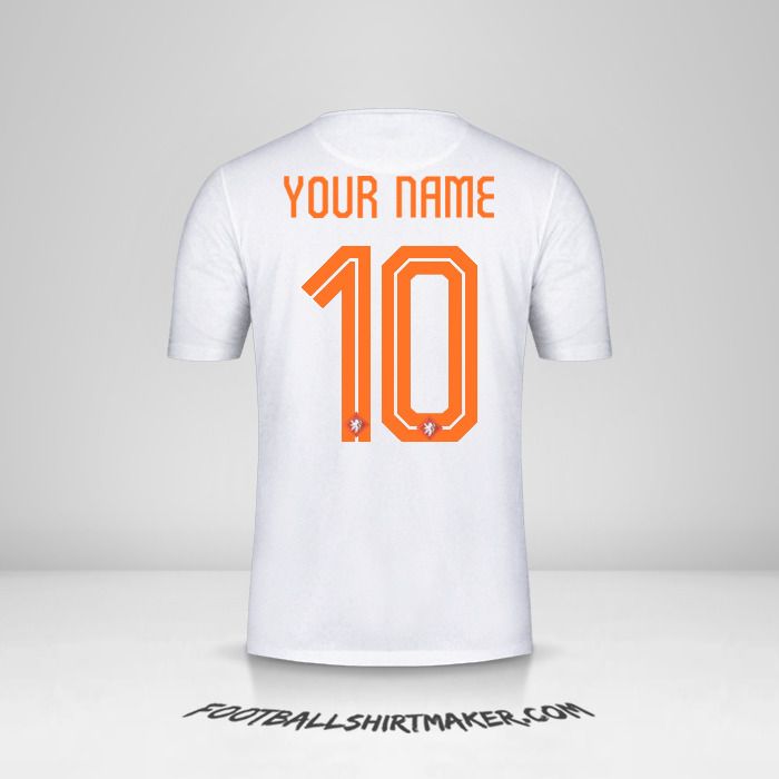 Netherlands 2015 II shirt number 10 your name
