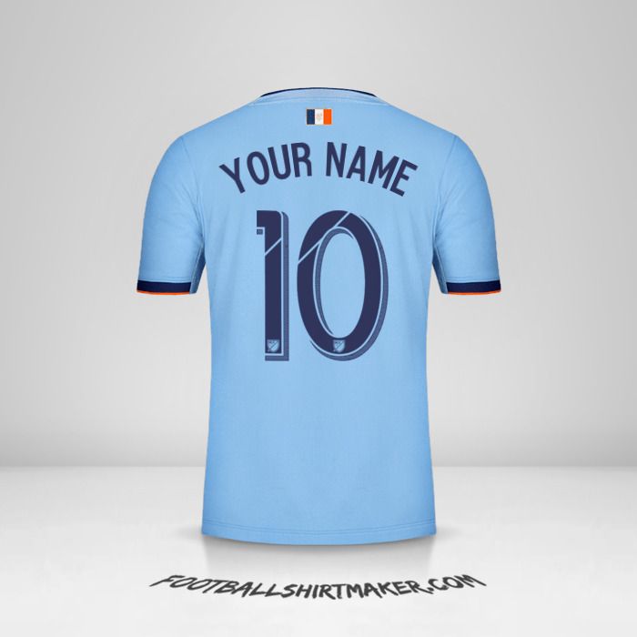 New York City FC 2019 shirt number 10 your name