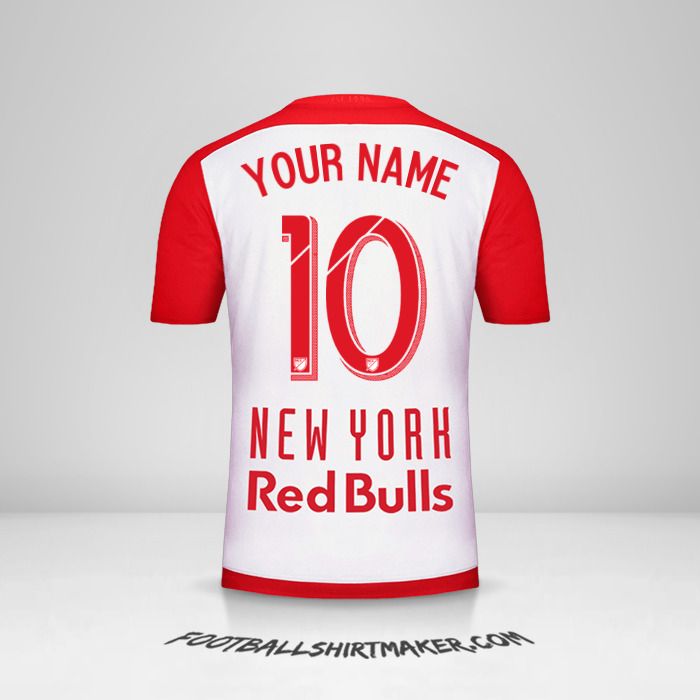 Create custom New York Red Bulls shirt 2015/16 with your name