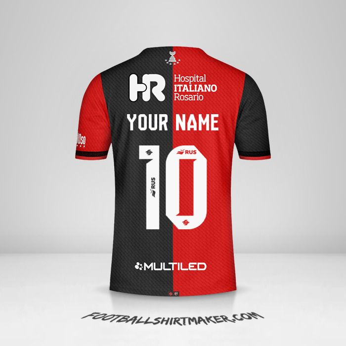 Newells Old Boys 2024 shirt number 10 your name