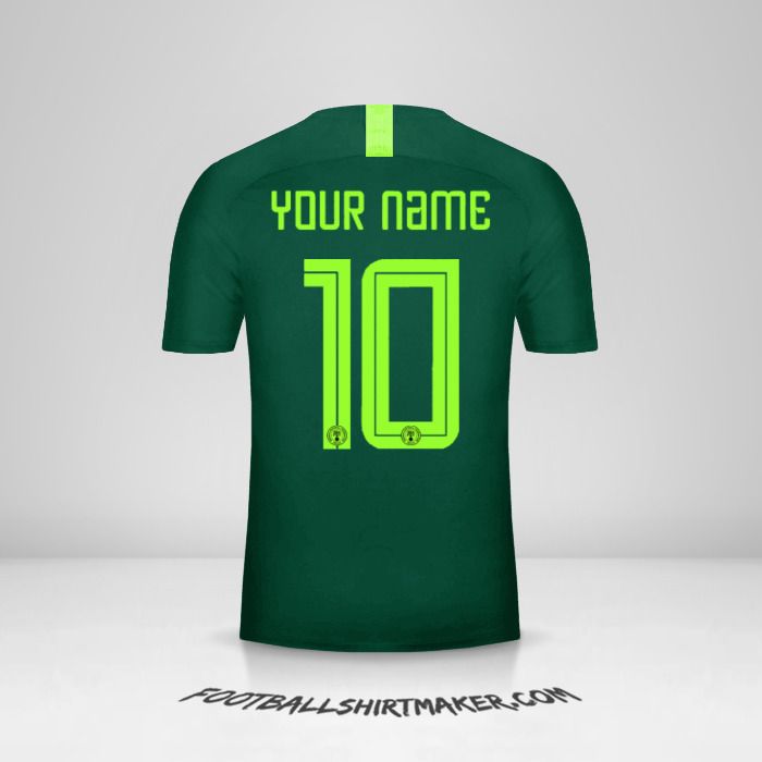 Nigeria 2018 II shirt number 10 your name