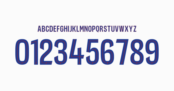 Font Olympique Lyon Shirt 2025 2026 Names Letters Numbers Nameset Preview 02 4896