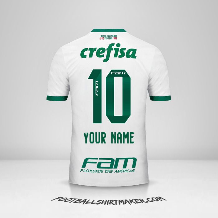 Palmeiras 2017 II shirt number 10 your name