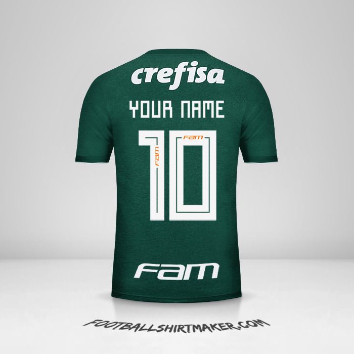 Palmeiras 2018 shirt number 10 your name