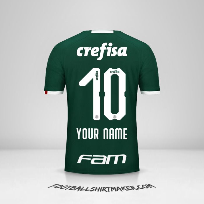 Palmeiras 2019 shirt number 10 your name