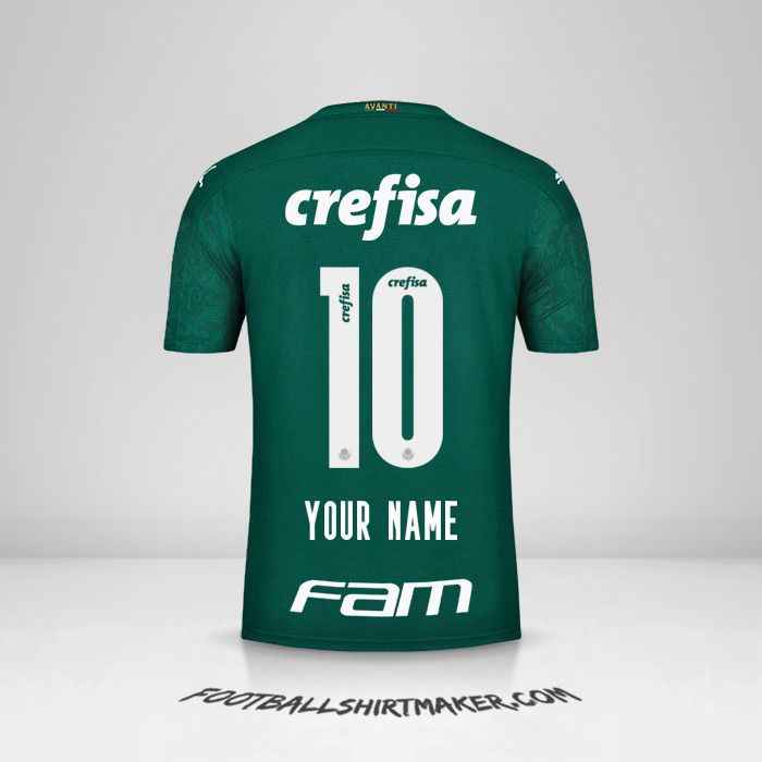 Palmeiras 2020 shirt number 10 your name