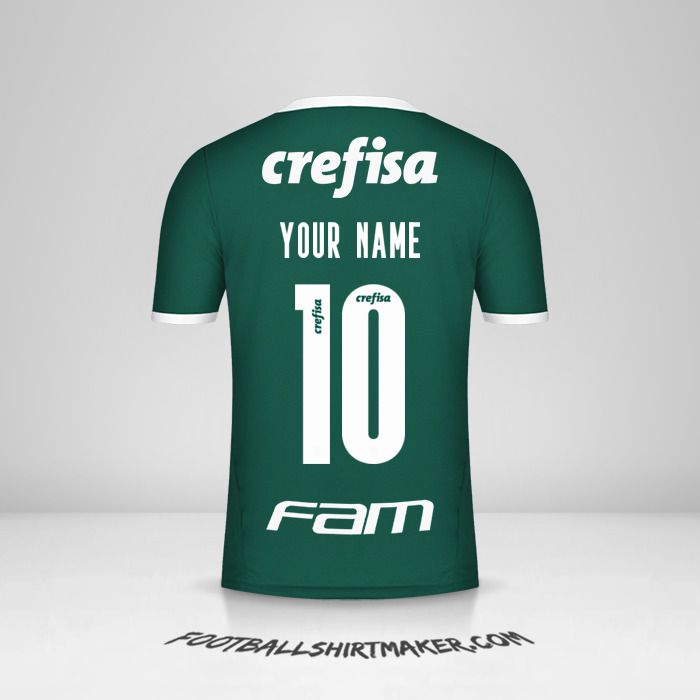 Palmeiras 2022 shirt number 10 your name