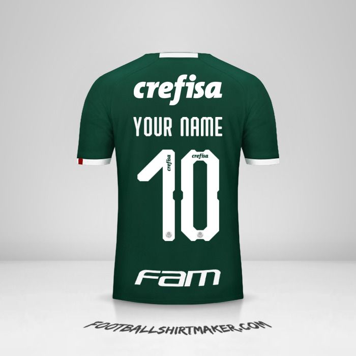 Palmeiras Libertadores 2019 shirt number 10 your name