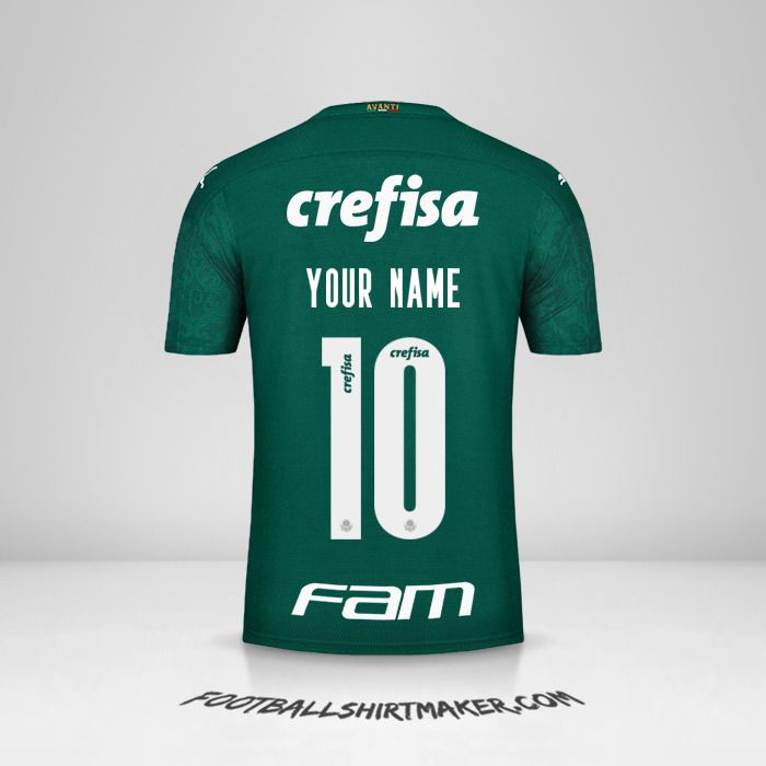 Palmeiras Libertadores 2020 shirt number 10 your name