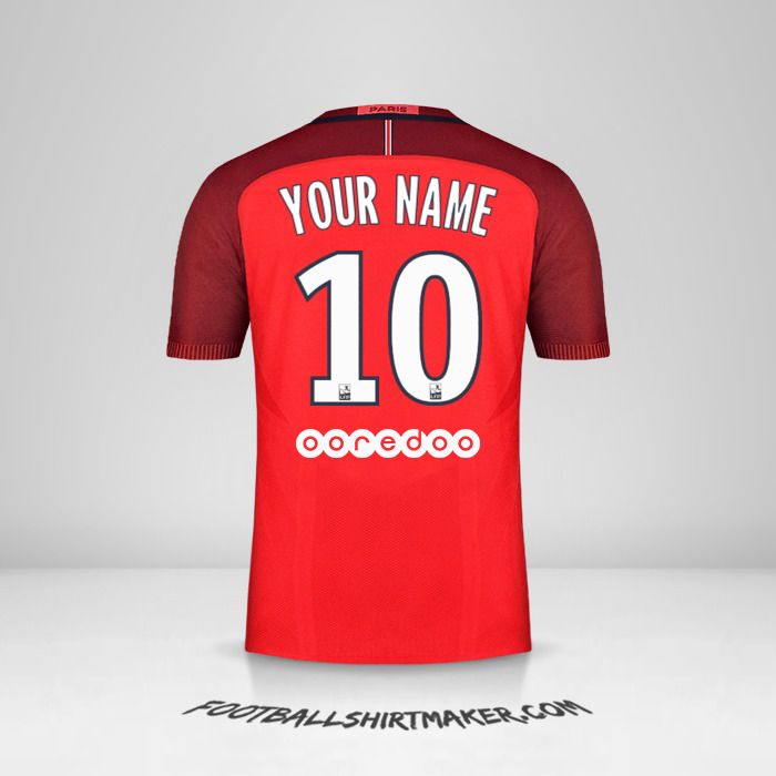 Paris Saint Germain 2016/17 II shirt number 10 your name