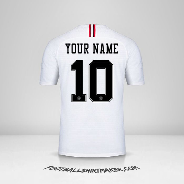 Paris Saint Germain 2018/19 Jordan II shirt number 10 your name