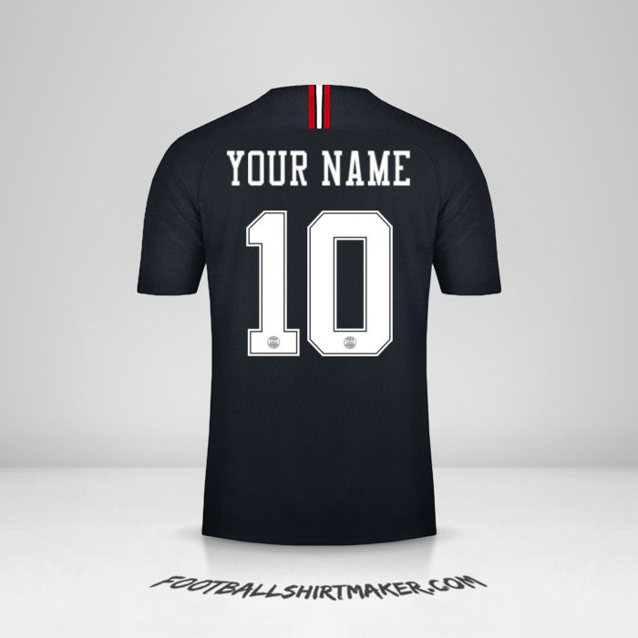 Paris Saint Germain 2018/19 Jordan shirt number 10 your name