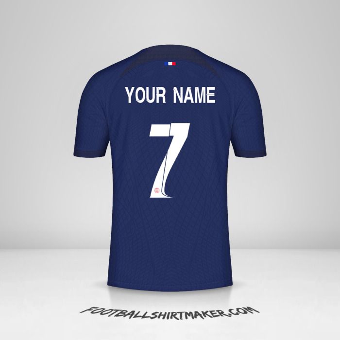 Paris Saint Germain 2023/2024 Cup shirt number 7 your name