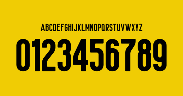 Font Penarol Shirt 2025 Names Letters Numbers Nameset Preview 02 4789