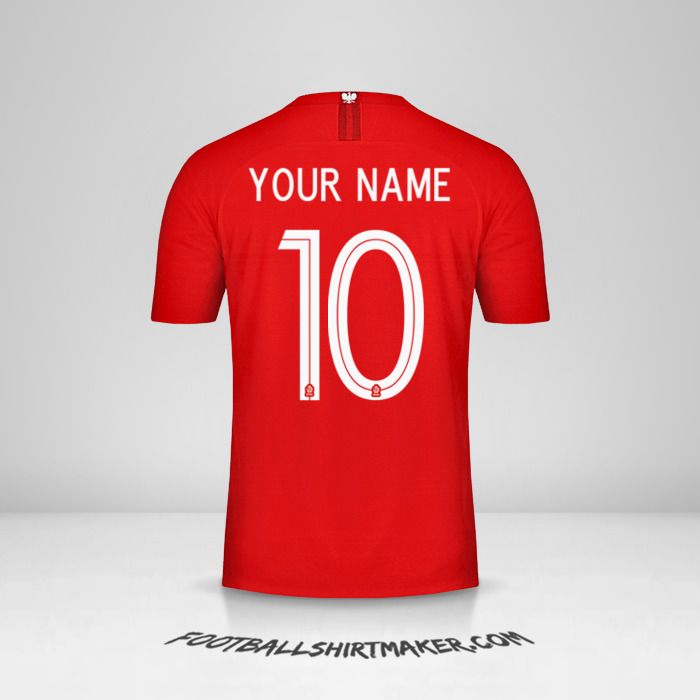 Poland 2018 II shirt number 10 your name