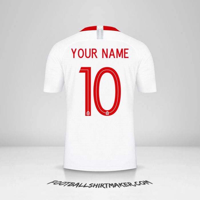 Poland 2018 shirt number 10 your name