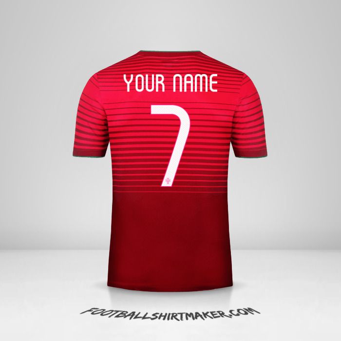 Portugal 2014/15 shirt number 7 your name