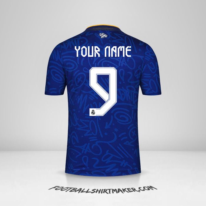 Real Madrid CF 2021/2022 Cup II shirt number 9 your name