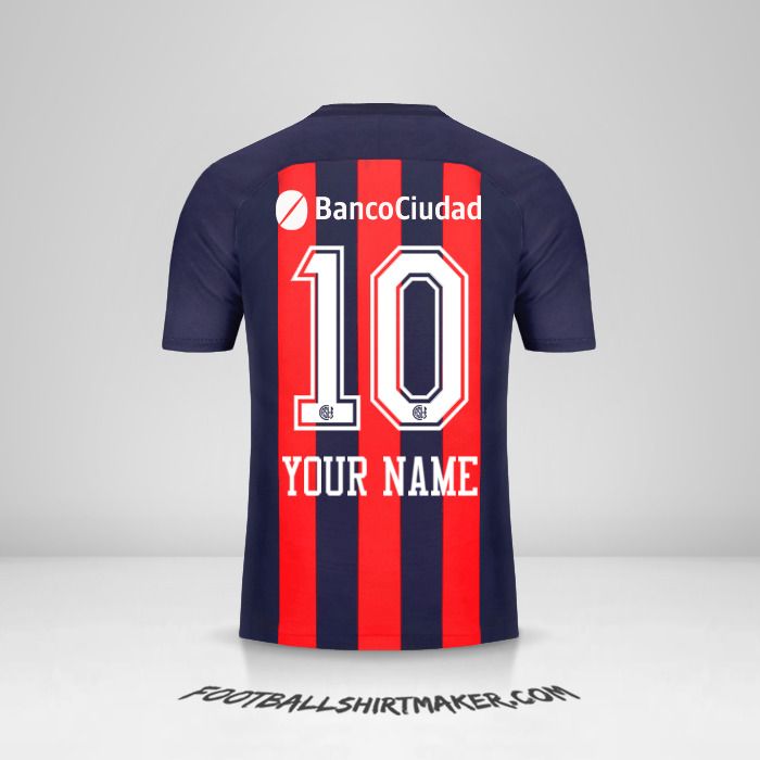 San Lorenzo 2018 shirt number 10 your name