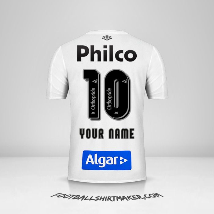 Santos FC 2019 shirt number 10 your name