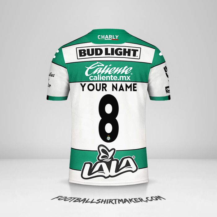 Santos Laguna 2019/20 shirt number 8 your name