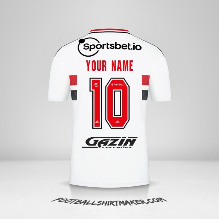 Sao Paulo FC 2022 shirt number 10 your name