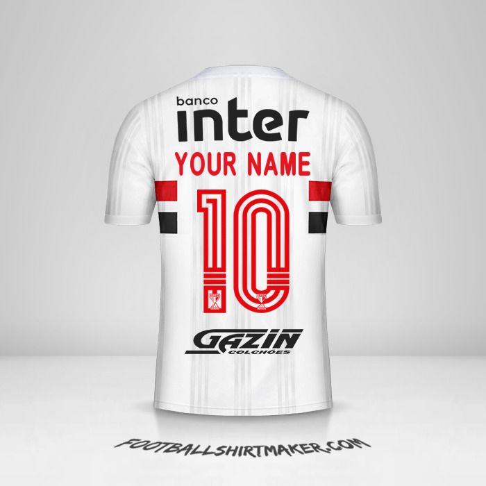 Sao Paulo FC Libertadores 2020 shirt number 10 your name