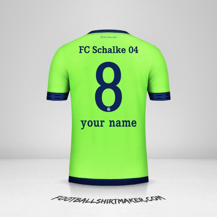 Schalke 04 2018/19 III shirt number 8 your name
