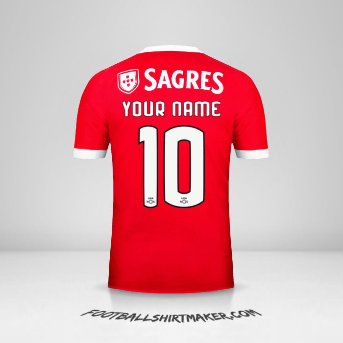 SL Benfica 2017/18 shirt number 10 your name