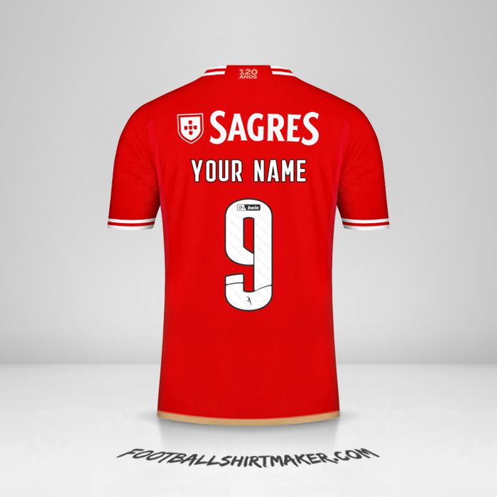 SL Benfica 2023/2024 shirt number 9 your name