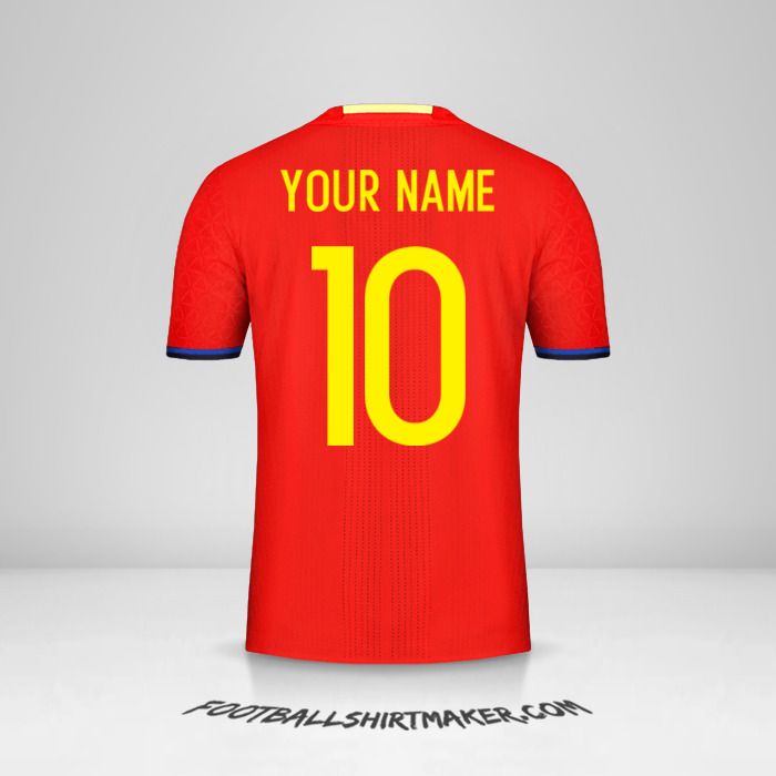 Spain 2016 shirt number 10 your name