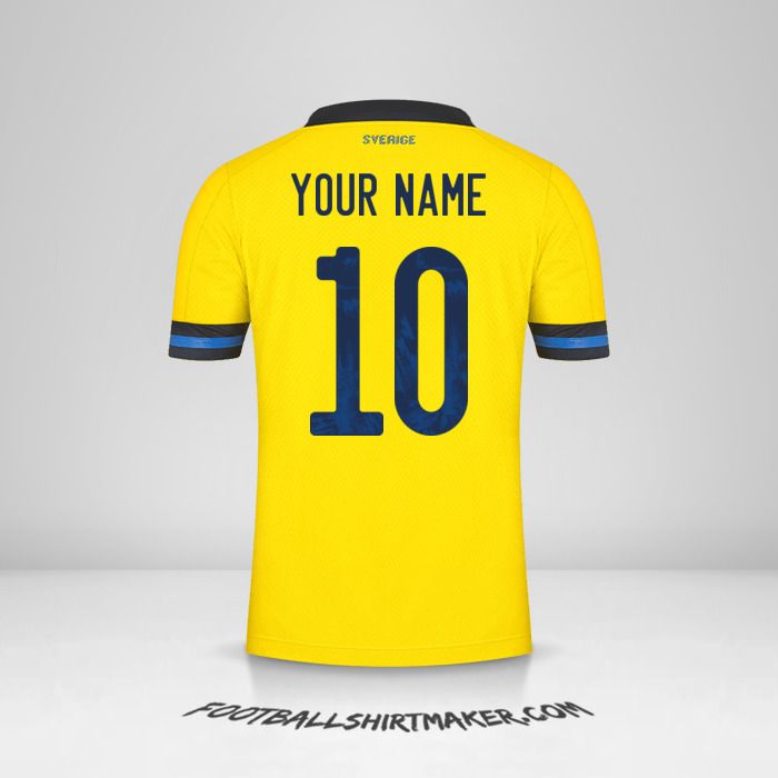 Sweden 2020/2021 shirt number 10 your name