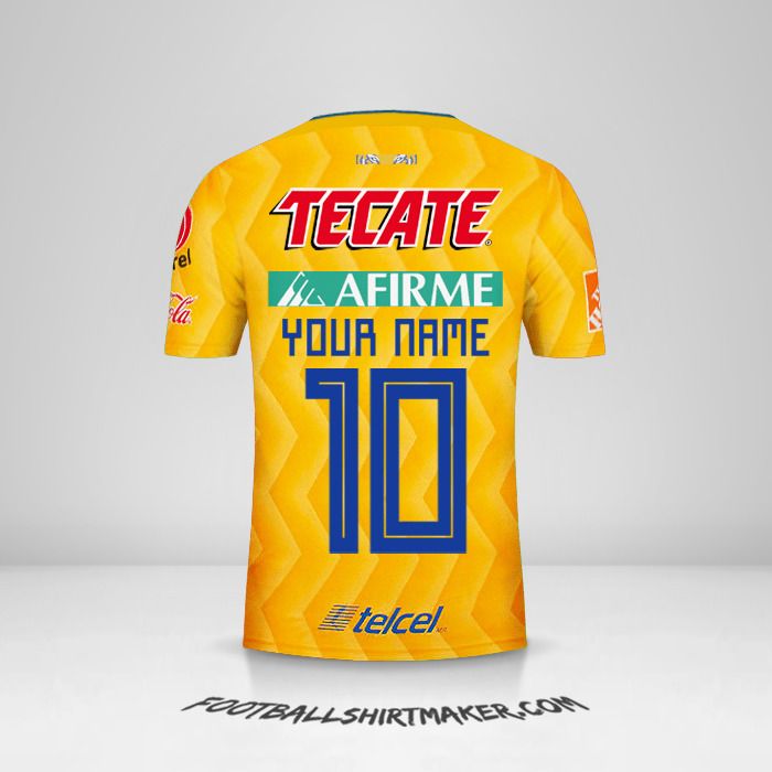 Tigres UANL 2018/19 shirt number 10 your name