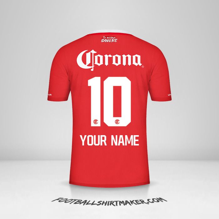 Toluca FC 2022/2023 shirt number 10 your name