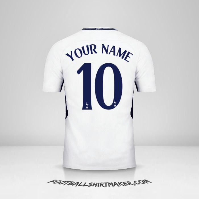 Tottenham Hotspur 2017/18 Cup shirt number 10 your name